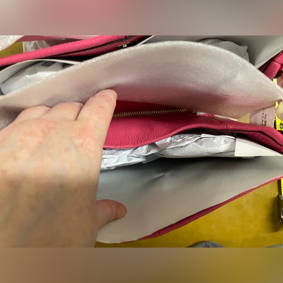 Coach Phoebe Leather Shoulder bag- pink Dahlia with goldtone NWT πHost Pick x4!π - Picture 2 of 9